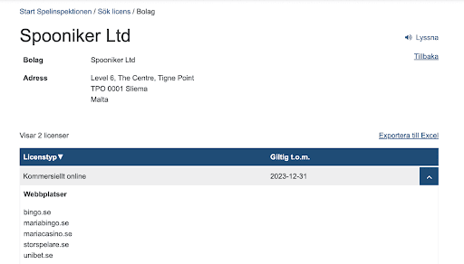 se samtliga varumärken under spellicensen