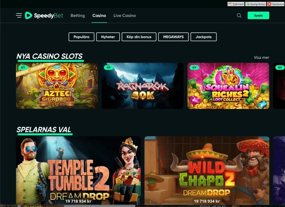 speedybet casinospel