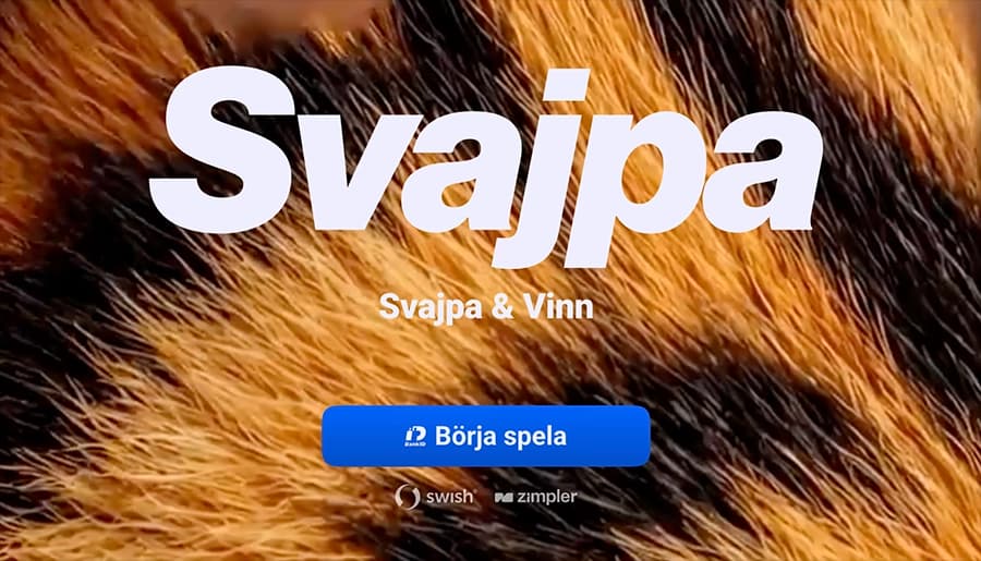 Svajpa Casino startsida