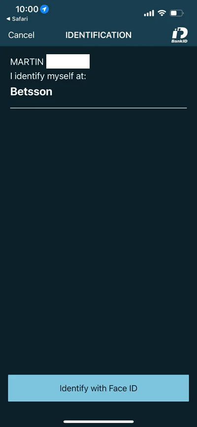 BankID - Det sista steget i hur man skapar konto image