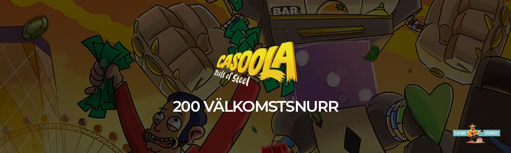 Casoola Casino - Nytt online casino med 200 välkomstsnurr
