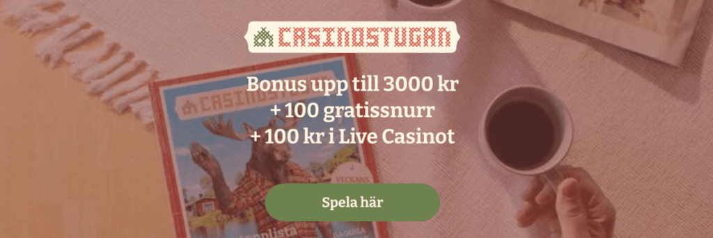 Casinostugan live casino bonus