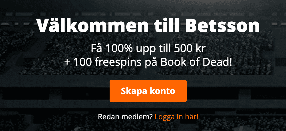 Betsson free spins book of dead