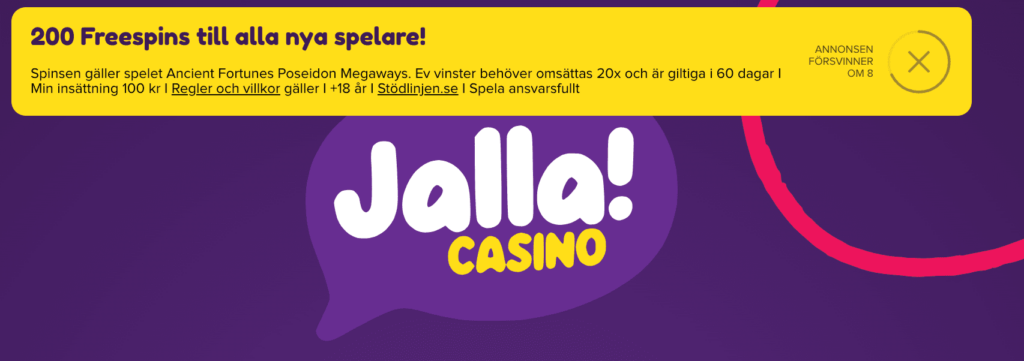 Jalla Casino slots free spins