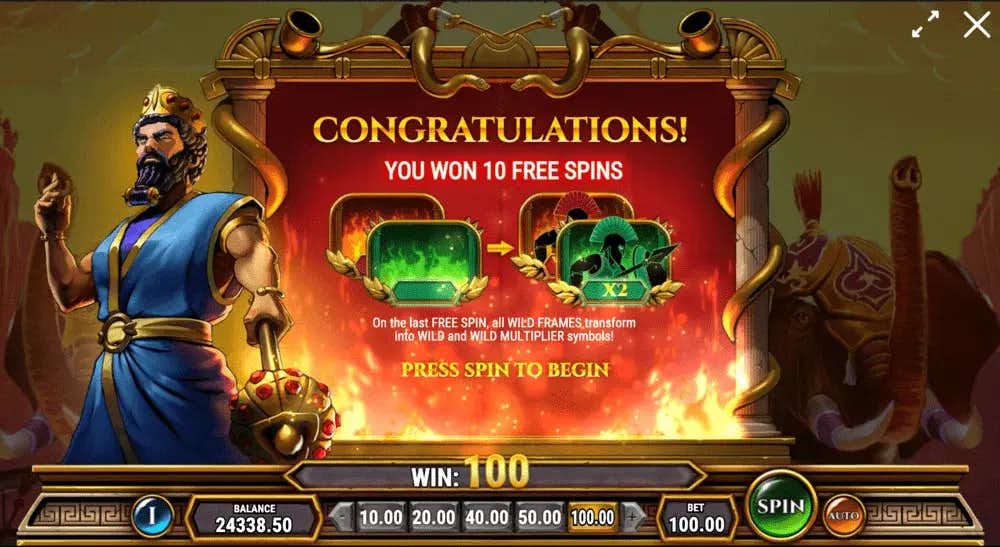 Free spins Undefeated Xerses