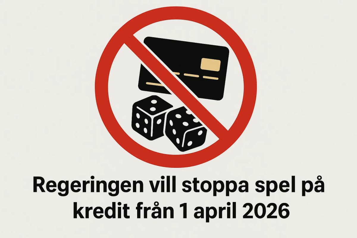 Regeringen vill stoppa spel på kredit från 1 april 2026